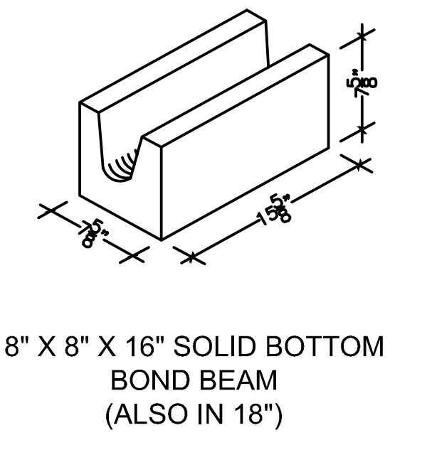 Closed Bottom Bond Beam